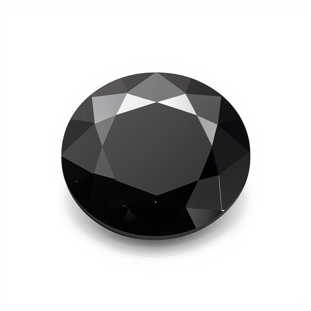 Black Spinel 1PC Large 10x10 MM Round Faceted Black Shine Semi Precious Loose Gems
