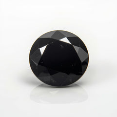 Black Spinel 1PC Large 11x11 MM Round Faceted Black Fine Semi Precious Loose Gemstone