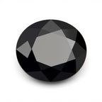 Black Spinel 1PC Chunky 14x14 MM Round Faceted Black Genuine Semi Precious Loose Gems