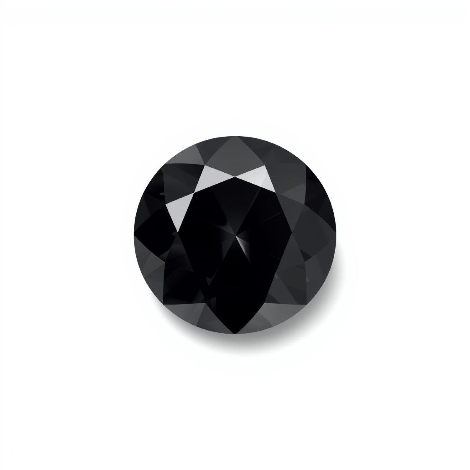 Black Spinel 1PC Small 7x7 MM Round Faceted Black Splendid Semi Precious Loose Gemstone Huvudsaklig produktbild