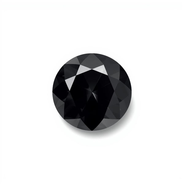 Black Spinel 1PC Small 7x7 MM Round Faceted Black Splendid Semi Precious Loose Gemstone