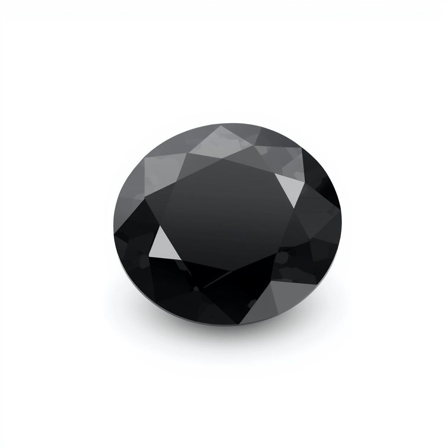 Black Spinel 1PC Small 7x7 MM Round Faceted Black Splendid Semi Precious Loose Gemstone