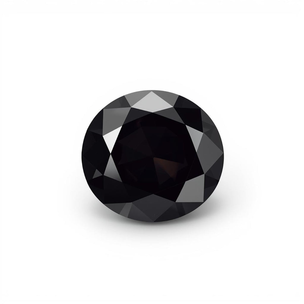 Black Spinel 1PC Medium 9x9 MM Round Faceted Black Lustrous Semi Precious Gems