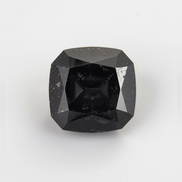 Black Spinel 1PC Large 12x12 MM Square Faceted Black High-Quality Semi Precious Loose Gemstones