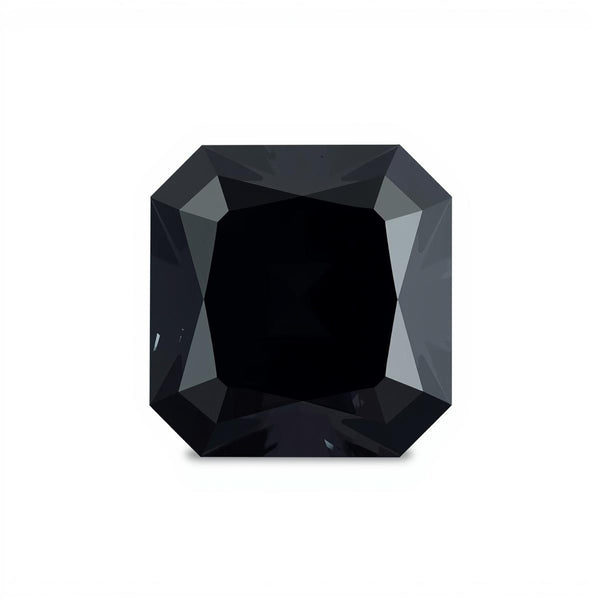 Black Spinel 10PC Tiny 3x3 MM Square Faceted Black Fiery Semi Precious Loose Gemstone
