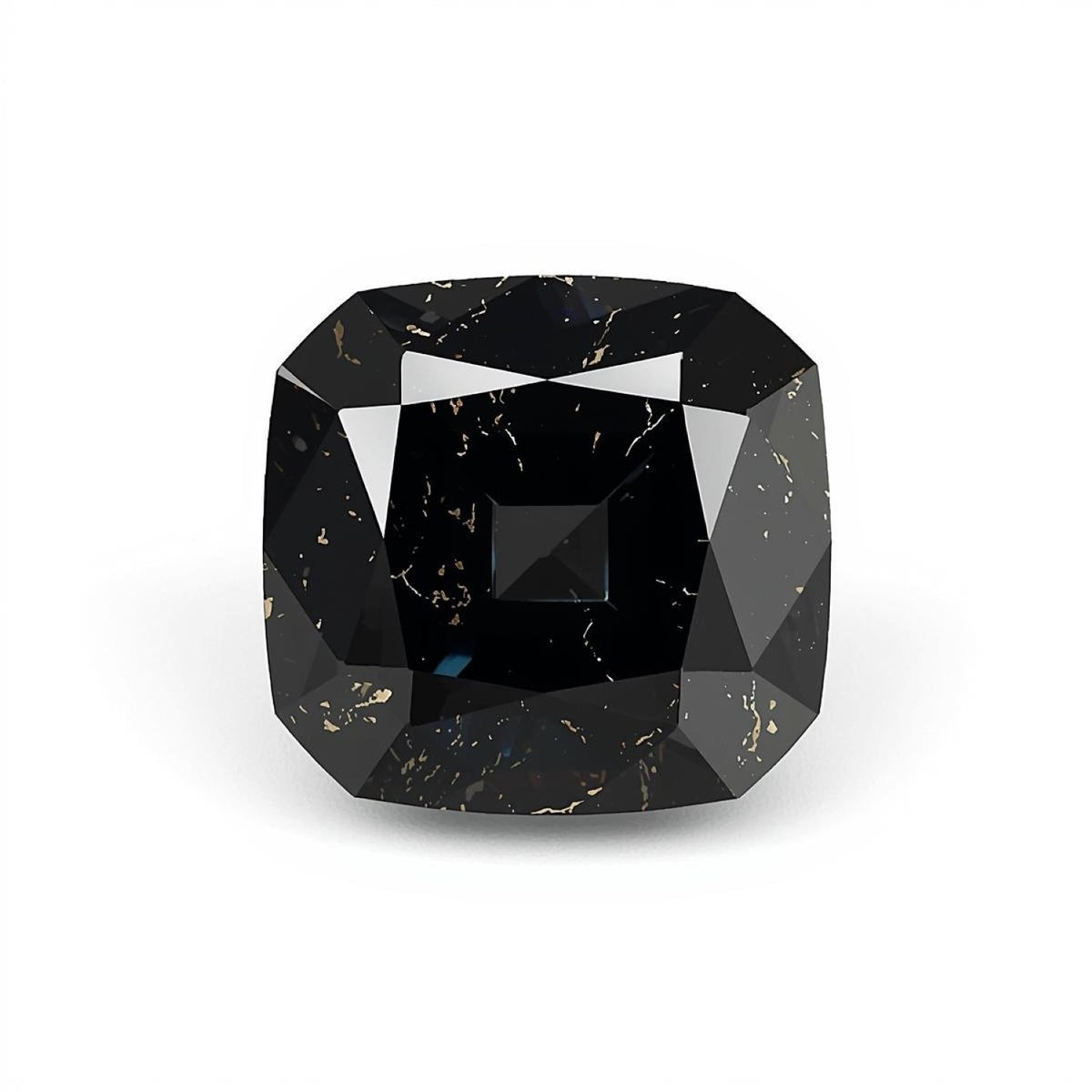 Black Spinel 1PC Medium 9x9 MM Square Faceted Black Lustrous Semi Precious Gems