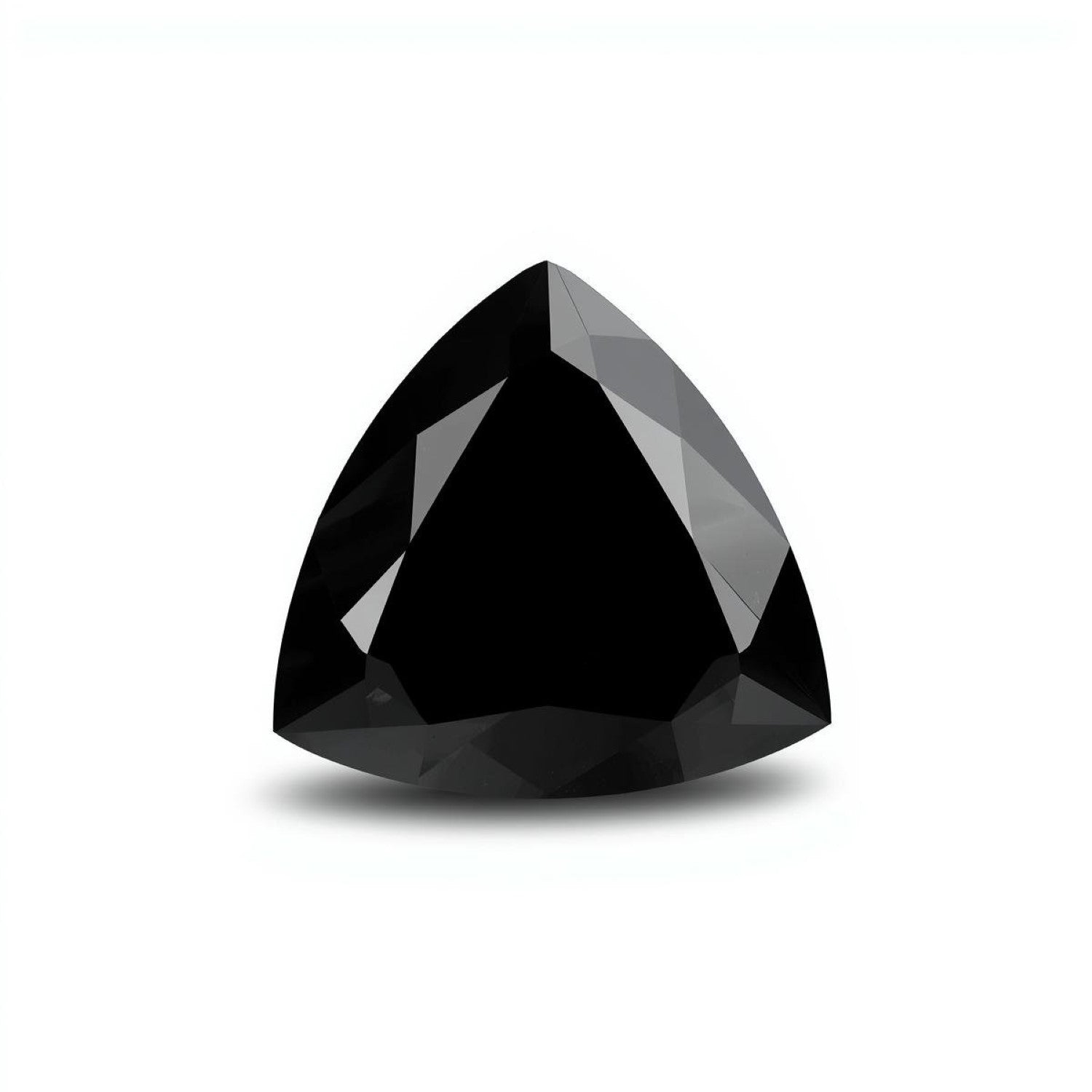 Black Spinel 1PC Large 12x12 MM Triangle Faceted Black High-Quality Semi Precious Loose Gemstones Huvudsaklig produktbild