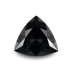 Black Spinel 1PC Large 12x12 MM Triangle Faceted Black High-Quality Semi Precious Loose Gemstones