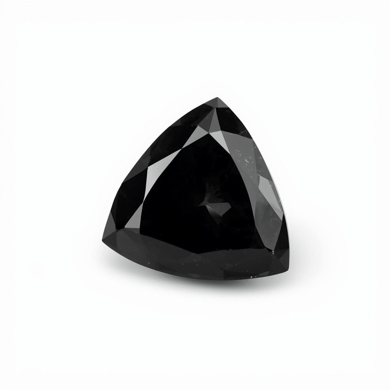Black Spinel 1PC Chunky 16x16 MM Triangle Faceted Black Pure Semi Precious Loose Gemstones