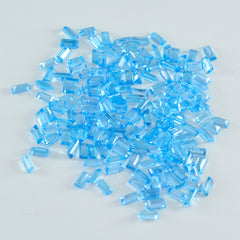 Sky Blue Topaz 10PC Tiny 2x4 MM Baguette Faceted Blue Pure Semi Precious Loose Gemstones