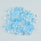Sky Blue Topaz 10PC Tiny 2.5x5 MM Baguette Faceted Blue Fiery Semi Precious Gems