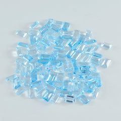 Sky Blue Topaz 10PC Tiny 2x4 MM Baguette Faceted Blue Pure Semi Precious Loose Gemstones
