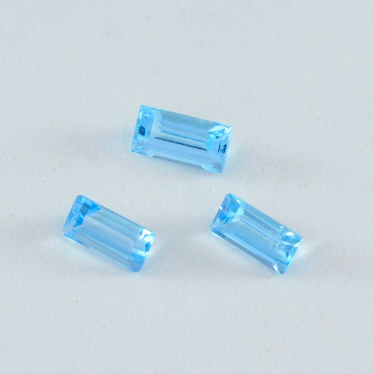 Sky Blue Topaz 1PC Small 6x12 MM Baguette Faceted Blue Splendid Semi Precious Gems