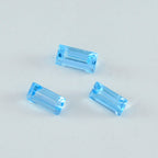 Sky Blue Topaz 1PC Small 6x12 MM Baguette Faceted Blue Splendid Semi Precious Gems