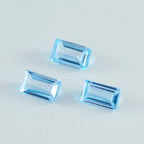 Sky Blue Topaz 1PC Large 8x16 MM Baguette Faceted Blue Lustrous Semi Precious Loose Gemstone