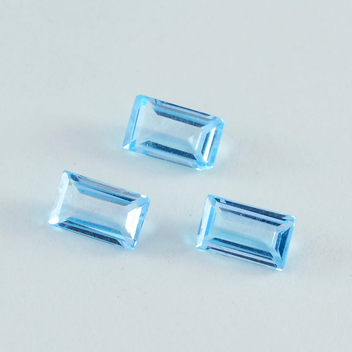 Sky Blue Topaz 1PC Large 8x16 MM Baguette Faceted Blue Lustrous Semi Precious Loose Gemstone