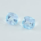 Sky Blue Topaz 1PC Small 8x8 MM Cushion Faceted Blue Luster Semi Precious Loose Gemstones