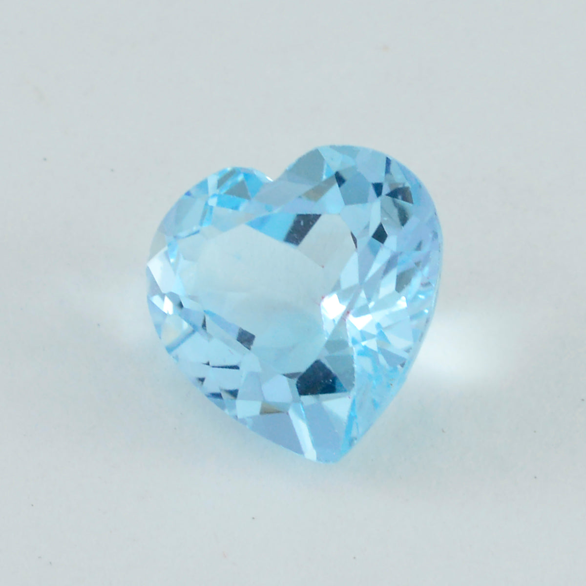Sky Blue Topaz 1PC Large 12x12 MM Heart Faceted Blue High Quality Semi Precious Loose Gemstones
