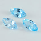 Sky Blue Topaz 1PC Chunky 10x20 MM Marquise Faceted Blue Brilliant Semi Precious Loose Gems