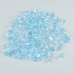 Sky Blue Topaz 10PC Tiny 2x4 MM Marquise Faceted Blue Shine Semi Precious Loose Gems