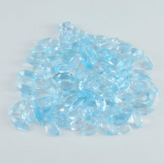Sky Blue Topaz 10PC Tiny 2.5x5 MM Marquise Faceted Blue Fine Semi Precious Loose Gemstone