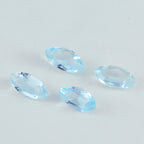 Sky Blue Topaz 1PC Small 5x10 MM Marquise Faceted Blue Genuine Semi Precious Loose Gems