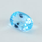 Sky Blue Topaz 1PC Large 10x14 MM Oval Faceted Blue Fiery Semi Precious Gems