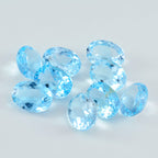 Sky Blue Topaz 1PC Large 8x12 MM Oval Faceted Blue Superior Semi Precious Loose Gemstone