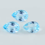 Sky Blue Topaz 1PC Large 10x12 MM Pear Faceted Blue High Quality Semi Precious Loose Gems