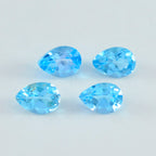 Sky Blue Topaz 1PC Small 6x9 MM Pear Faceted Blue Polished Semi Precious Loose Gemstones