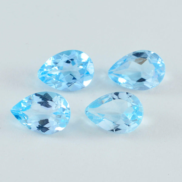 Sky Blue Topaz 1PC Large 8x12 MM Pear Faceted Blue Fine Semi Precious Gems