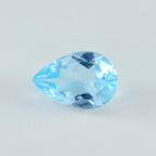 Sky Blue Topaz 1PC Large 10x12 MM Pear Faceted Blue High Quality Semi Precious Loose Gems