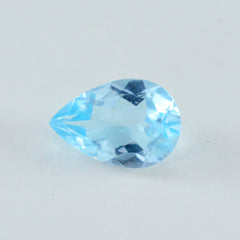 Sky Blue Topaz 1PC Large 10x12 MM Pear Faceted Blue High Quality Semi Precious Loose Gems