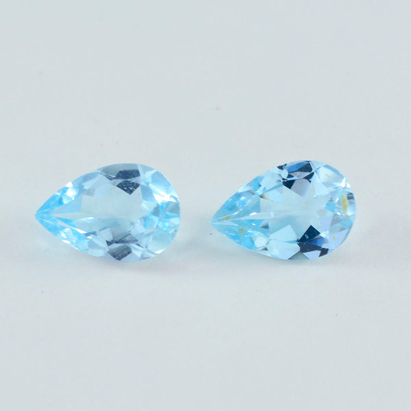 Sky Blue Topaz 1PC Small 7x9 MM Pear Faceted Blue Splendid Semi Precious Gems