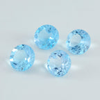 Sky Blue Topaz 1PC Large 12x12 MM Round Faceted Blue High Quality Semi Precious Loose Gemstones
