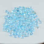 Sky Blue Topaz 10PC Tiny 3x3 MM Round Faceted Blue Fiery Semi Precious Loose Gemstone