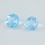 Sky Blue Topaz 1PC Large 10x10 MM Round Faceted Blue Shine Semi Precious Loose Gems