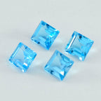 Sky Blue Topaz 1PC Large 10x10 MM Square Faceted Blue Shine Semi Precious Loose Gems