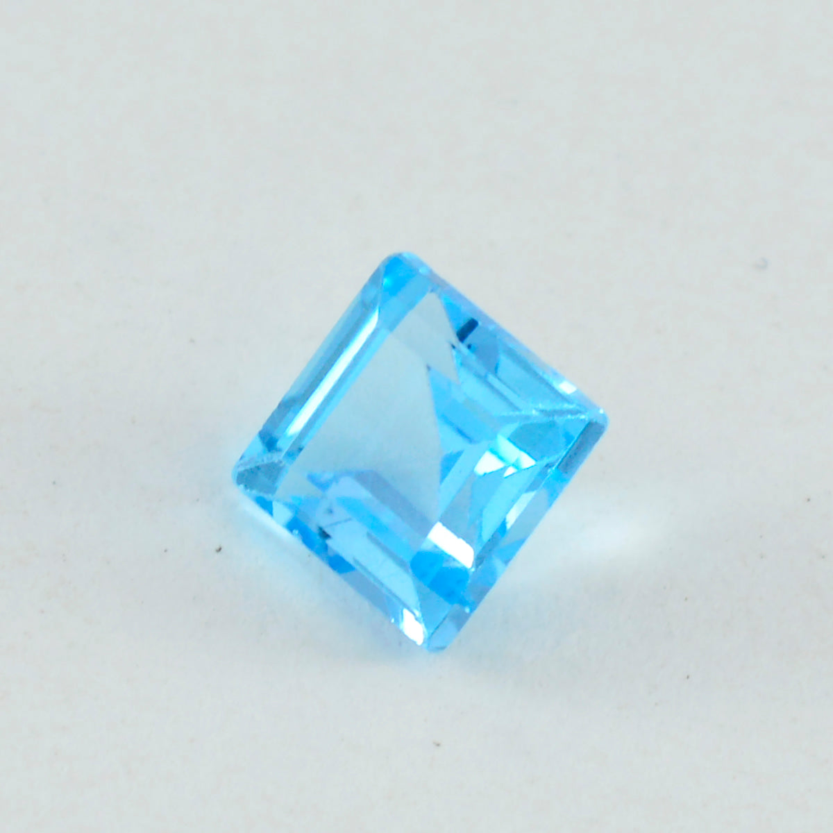 Sky Blue Topaz 1PC Large 12x12 MM Square Faceted Blue High Quality Semi Precious Loose Gemstones