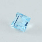 Sky Blue Topaz 1PC Chunky 16x16 MM Square Faceted Blue Pure Semi Precious Loose Gemstones
