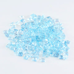 Sky Blue Topaz 1PC Chunky 16x16 MM Square Faceted Blue Pure Semi Precious Loose Gemstones