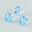 Sky Blue Topaz 1PC Tiny 5x5 MM Square Faceted Blue Sparkling Semi Precious Gems
