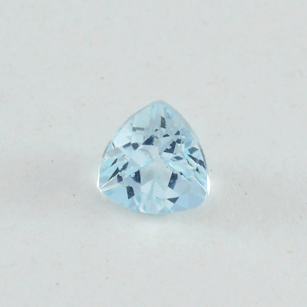Sky Blue Topaz 1PC Chunky 15x15 MM Triangle Faceted Blue Superior Semi Precious Loose Gemstone