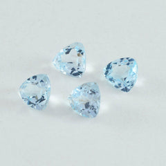 Sky Blue Topaz 1PC Tiny 5x5 MM Triangle Faceted Blue Sparkling Semi Precious Gems