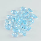 Sky Blue Topaz 10PC Tiny 4x4 MM Triangle Faceted Blue Brilliant Semi Precious Loose Gemstones