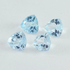 Sky Blue Topaz 1PC Small 7x7 MM Triangle Faceted Blue Splendid Semi Precious Loose Gemstone