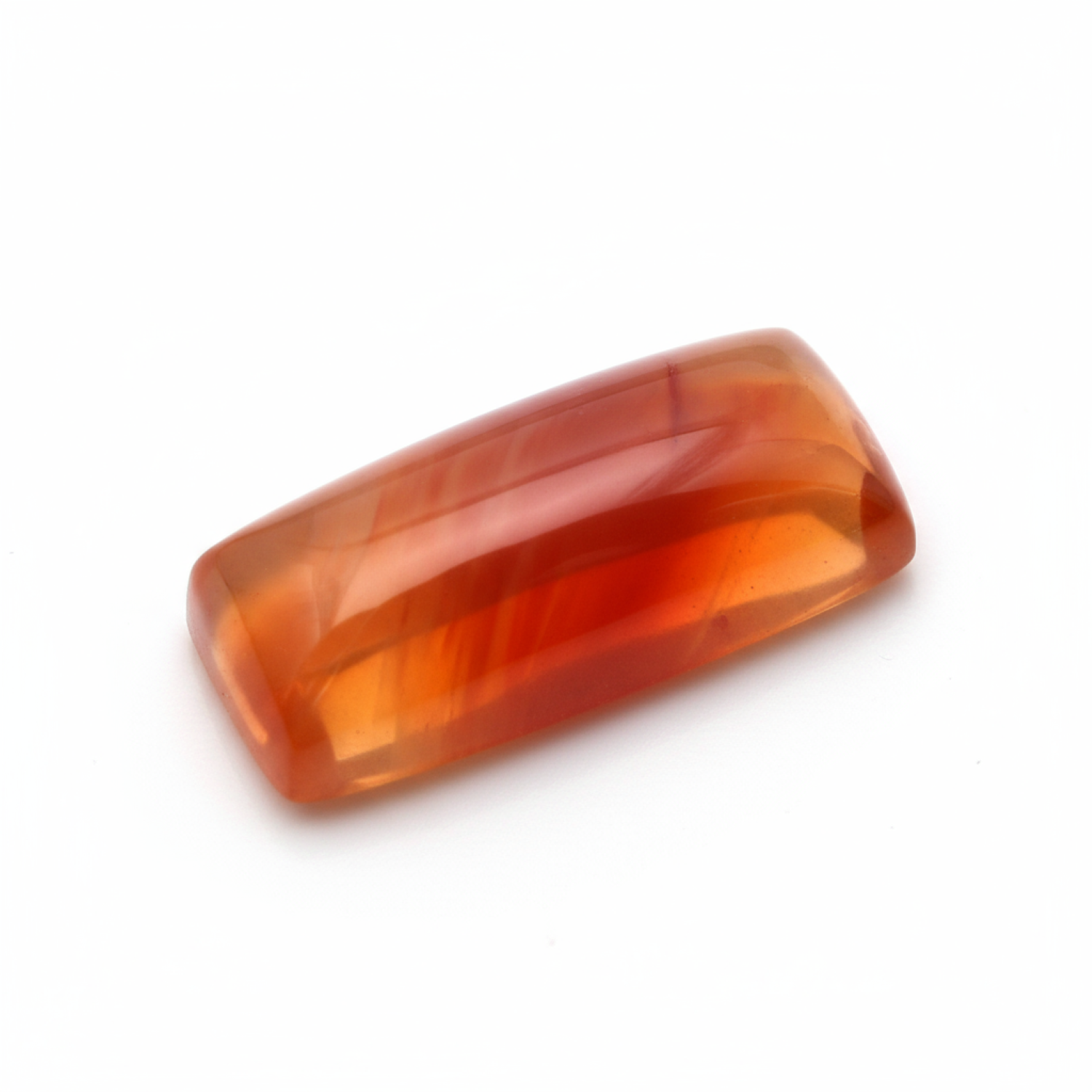 Carnelian 1PC Small 5x10 MM Baguette Cabochon Red Natural semi Precious Loose Gemstone Image principale du produit