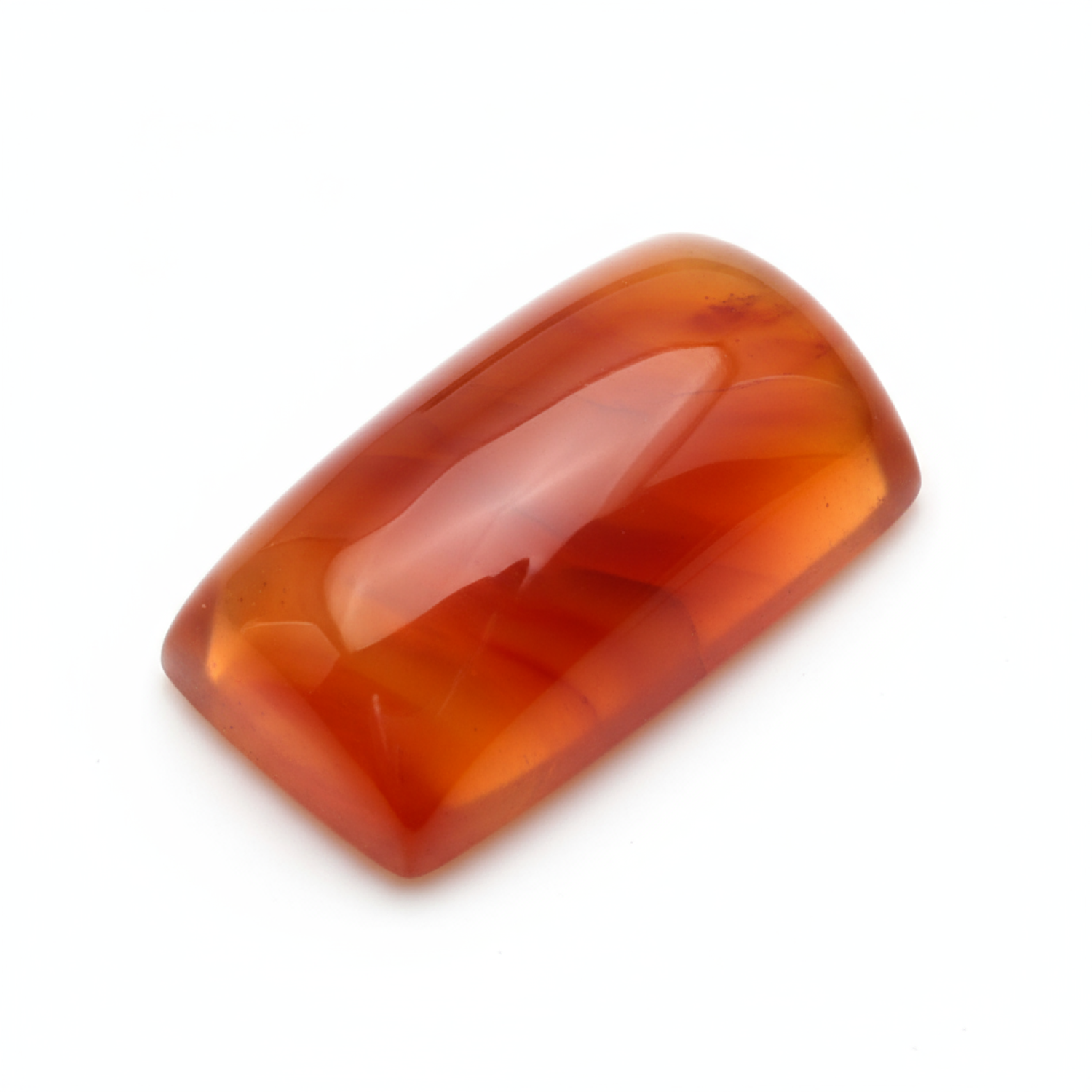 Carnelian 1PC Small 6x12 MM Baguette Cabochon Red Genuine semi Precious Loose Gemstones Image principale du produit