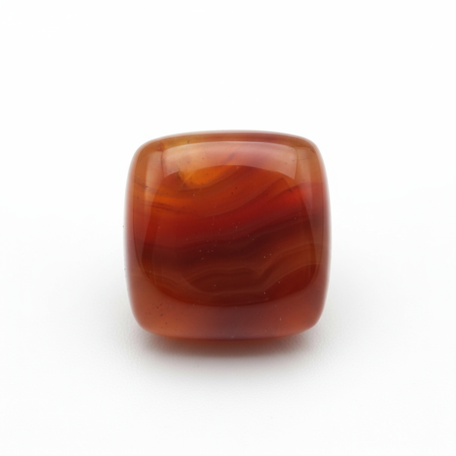 Carnelian 10PC Tiny 4x4 MM Cushion Cabochon Red Polished semi Precious Precious Gemstone Image principale du produit