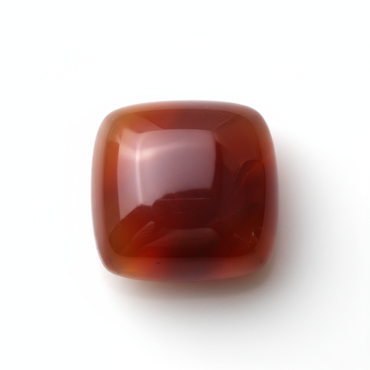 Carnelian 1PC Tiny 6x6 MM Cushion Cabochon Red Luster semi Precious Loose Gems メイン画像
